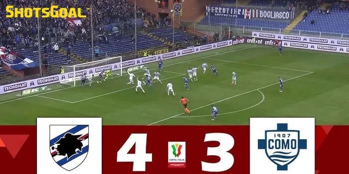 Sampdoria vs Como – Hasil Skor 1-1 (Pen. 4-3)