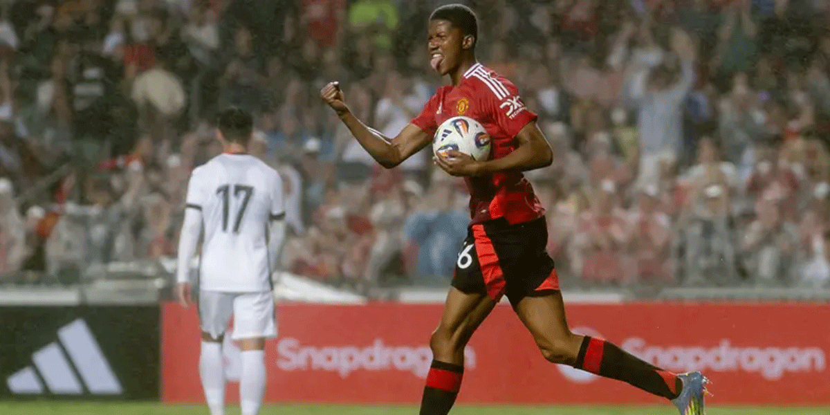Chido Obi Cetak Gol Perdana untuk MU, Ruben Amorim: Lanjutkan!
